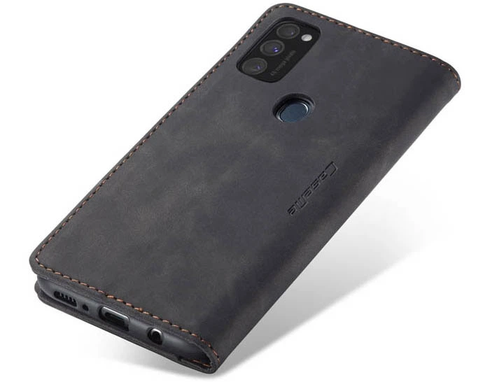 Чехол-книжка CaseMe из нубука для Samsung Galaxy M30s/M21 Чёрный - Фото 9 Чехол-книжка CaseMe из нубука для Samsung Galaxy M30s/M21 Чёрный - изображение 9