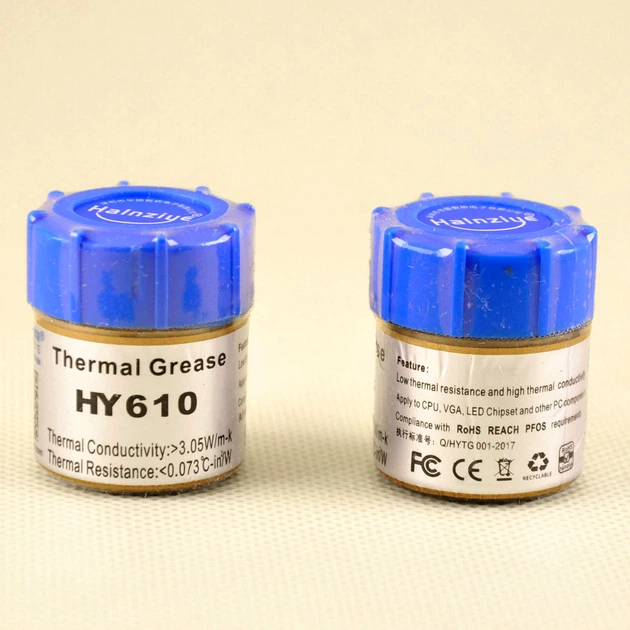 Термопаста Halnziye HY610, 20 г, банка, для ноутбуков и ПК - изображение 4
