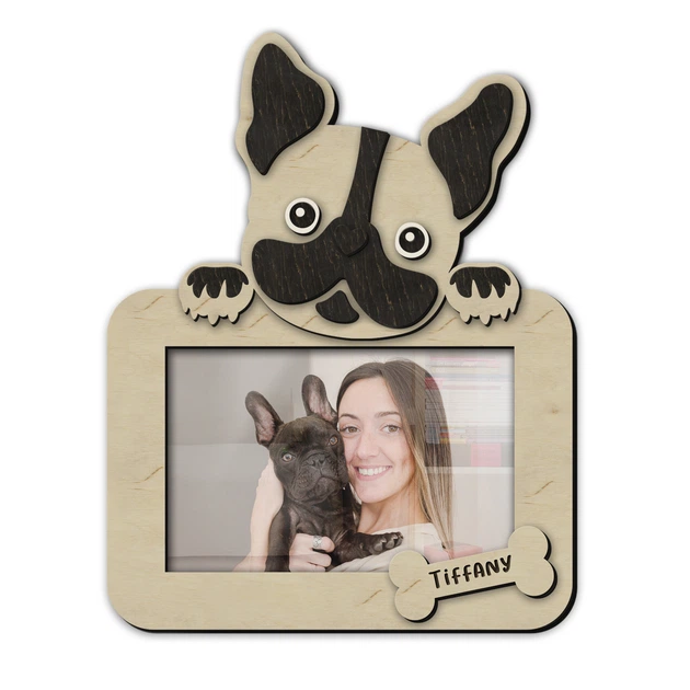 Фоторамка The Frame Depot с французским бульдогом персонализирована на 1 фото Бежевый (dog_french_bulldog_horizontal) - Фото 1 Фоторамка The Frame Depot с французским бульдогом персонализирована на 1 фото Бежевый (dog_french_bulldog_horizontal) - изображение 1
