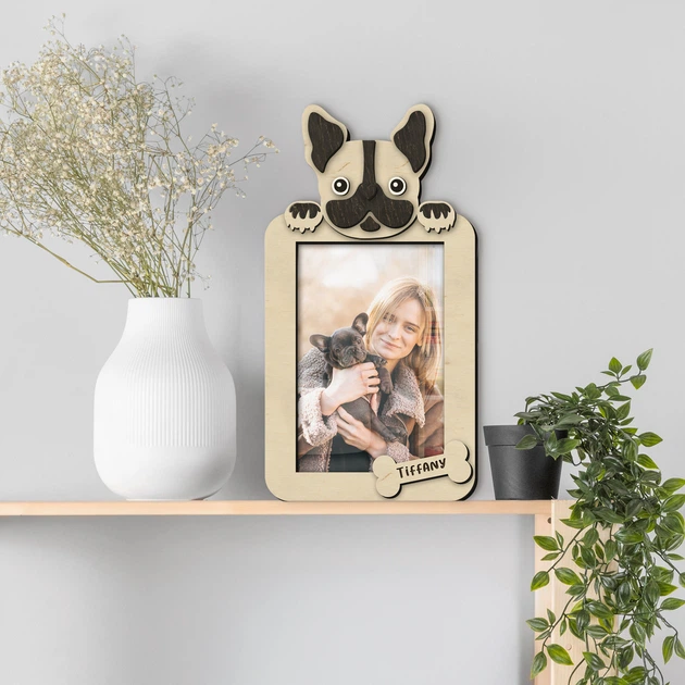 Фоторамка The Frame Depot с французским бульдогом персонализирована на 1 вертикальное фото Бежевый (dog_french_bulldog_vertical) - Фото 3 Фоторамка The Frame Depot с французским бульдогом персонализирована на 1 вертикальное фото Бежевый (dog_french_bulldog_vertical) - изображение 3