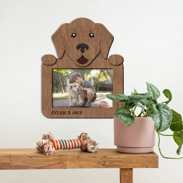 Фоторамка The Frame Depot с золотистым ретривером персонализирована на 1 фото Коричневый (dog_golden_retreiver) - Фото 3 Фоторамка The Frame Depot с золотистым ретривером персонализирована на 1 фото Коричневый (dog_golden_retreiver) - изображение 3