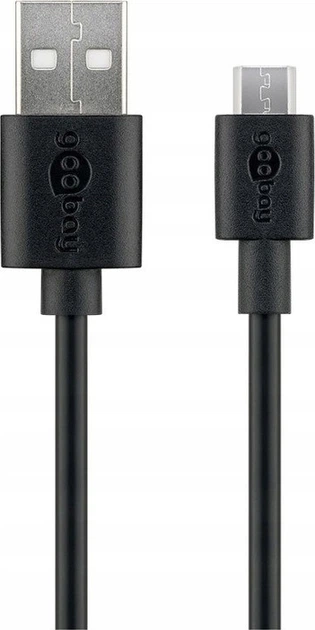 Кабель Goobay DAT FastCharge USB-A - micro-USB-B 1 м Black (4040849722271) - зображення 2