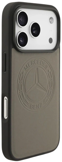 Панель Mercedes Leather Vintage Logo MagSafe для iPhone 17 Pro Beige (3666339508111) - зображення 4