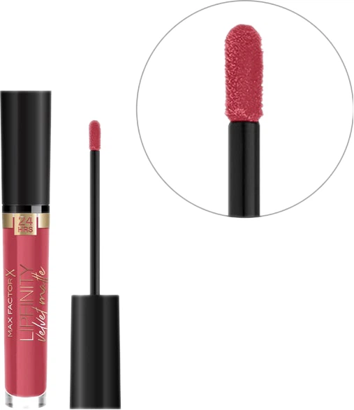 Pomadka w płynie Max Factor Lipfinity Velvet matowa No. 25 Red Luxury 3,5 ml (8005610629698) - obraz 3