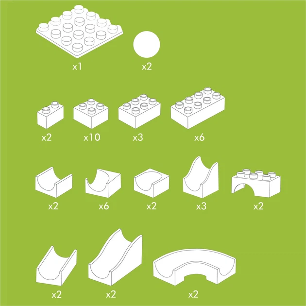 Tor kulkowy Hubelino mini 45 elementów 420169 (4250331420169) - obraz 4