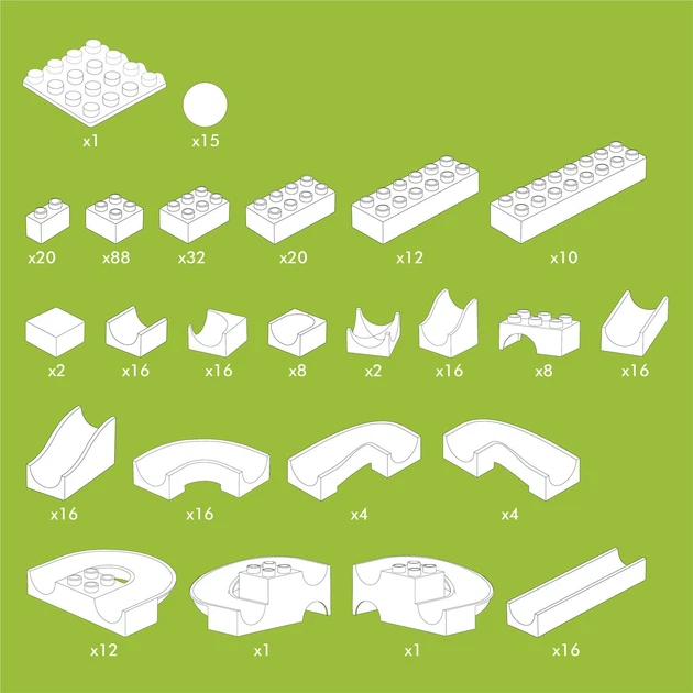 Zestaw konstrukcyjny Hubelino Kiga szkolny 352 elementy 420541 (4250331420541) - obraz 5