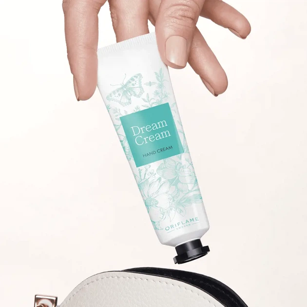 Мінікрем для рук з вітаміном Е та мигдальною олією Dream Cream ORIFLAME 30мл - Фото 1 Мінікрем для рук з вітаміном Е та мигдальною олією Dream Cream ORIFLAME 30мл - зображення 1