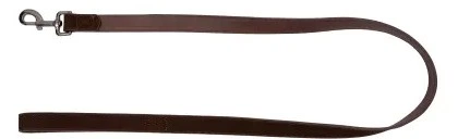 Smycz dla psa Paw Love skórzana L 120 x 2.5 cm Ciemno-brązowa (5714156139136) - obraz 2