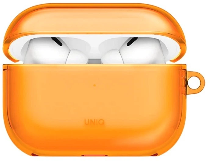 Чехол Uniq Glase для AirPods Pro 3 Оранжевый Uniq-AIRPODSPRO3-GLSGCTR (8886463697177) - изображение 2