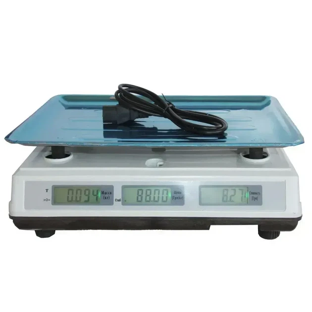 Торговые электронные весы DOMOTEC DT-52 со стойкой, до 50 кг, точность 2 г (5570) - Фото 3 Торговые электронные весы DOMOTEC DT-52 со стойкой, до 50 кг, точность 2 г (5570) - изображение 3