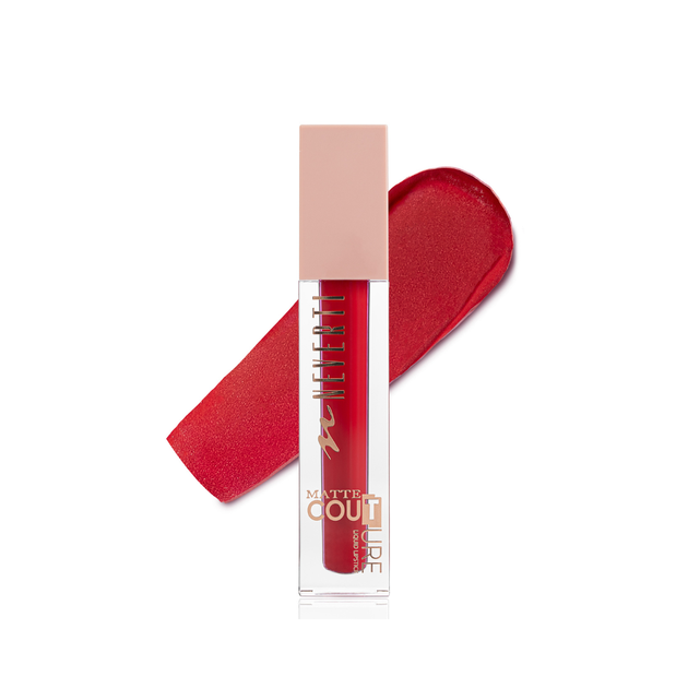 Помада для губ матова Neverti MATTE COUTURE LIQUID (NP804), 110 Tango Red Червона - изображение 2
