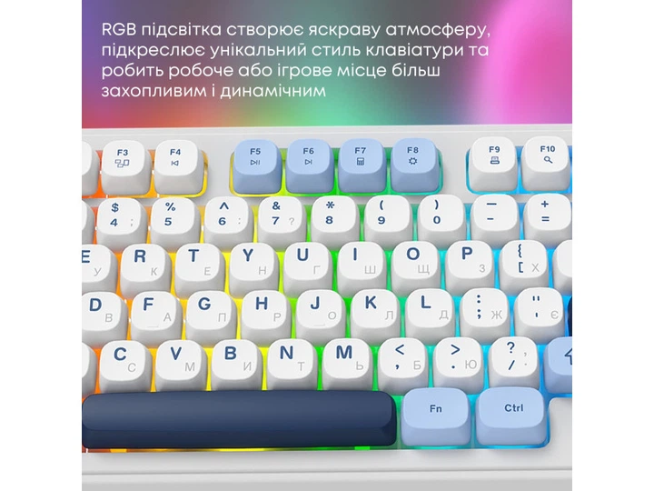 Клавіатура Ajazz AF98 Plus Glacier Blue (AF98-PLUS-GB) - зображення 8