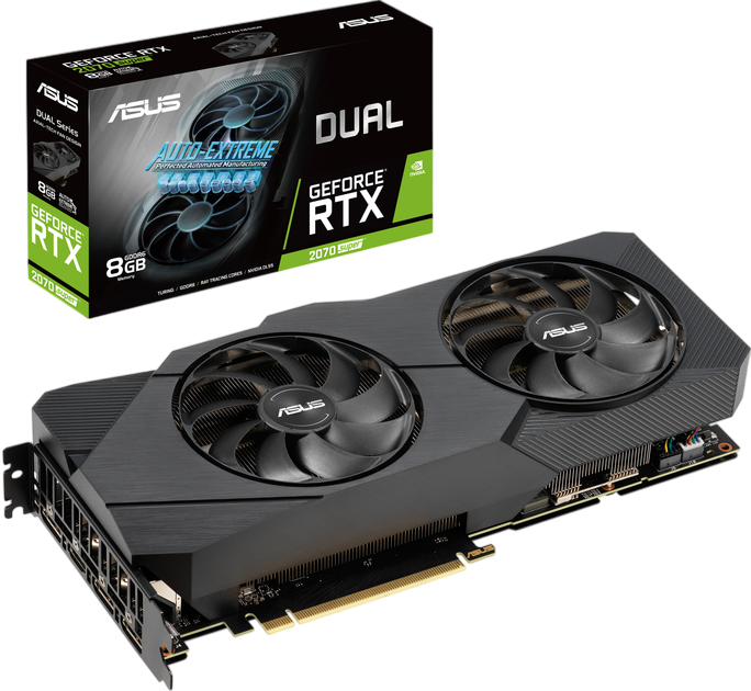Відеокарта GeForce RTX 2070 Super 8GB Asus Dual EVO (DUAL-RTX2070S-8G-EVO) Б/В - Фото 3 Відеокарта GeForce RTX 2070 Super 8GB Asus Dual EVO (DUAL-RTX2070S-8G-EVO) Б/В - изображение 3
