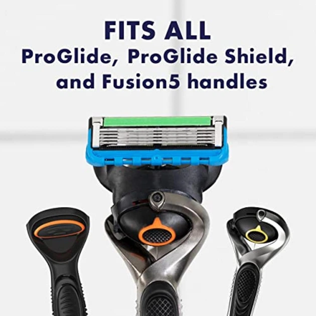 Сменные картриджи для бритья (лезвия) кассети мужские Gillette Fusion 5 ProGlide Power, 8 шт США - изображение 3