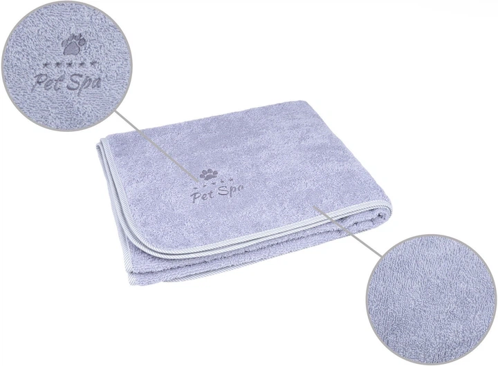 Купальний рушник для собак Amiplay Pet Spa XS Сірий (5907563272859) - зображення 2