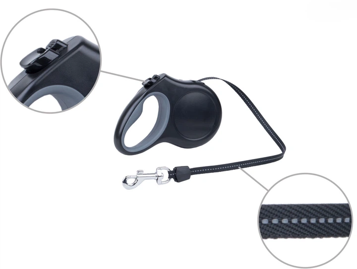 Smycz automatyczna dla psów Amiplay Infini Adventure z obudową XL 5 m Zielona (5907563272217) - obraz 4