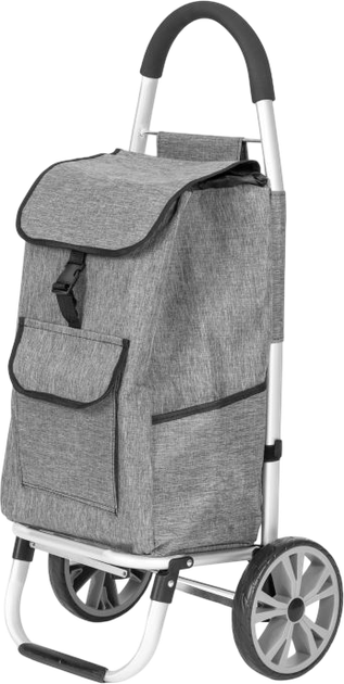 Wózek na zakupy ModernHome by Multistore z dużymi kołami 33 l Szary (PGJSFC020-GY) - obraz 2