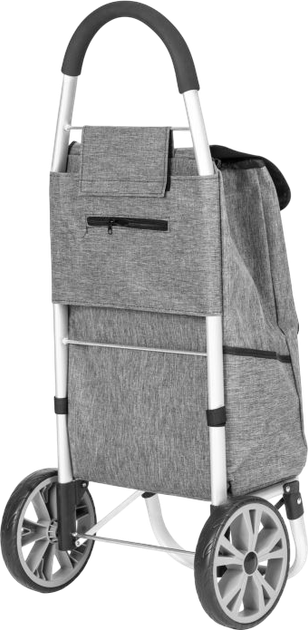 Wózek na zakupy ModernHome by Multistore z dużymi kołami 33 l Szary (PGJSFC020-GY) - obraz 5