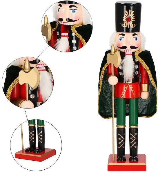 Фігурка Springos CA0815 Лускунчик з плащем 38 см (5907719424293) - зображення 2