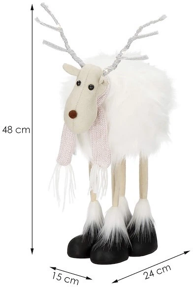Світлова фігурка олень Springos CA1013 лось білий 48 см (5907719440132) - зображення 2