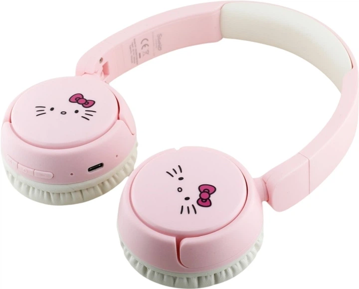 Навушники Hello Kitty Face Logo White-Pink (HKOBHV6ROKFP) - зображення 4