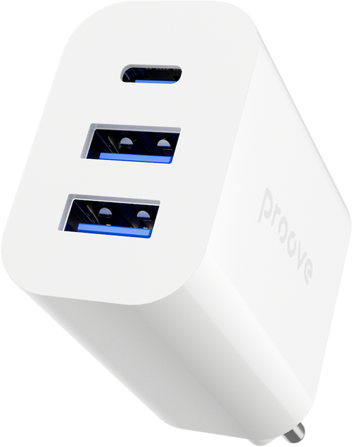 Мережевий зарядний пристрій Proove Rapid 30W (2 x USB + Type-C) (RAPID 30W USB/USB-C) - зображення 4