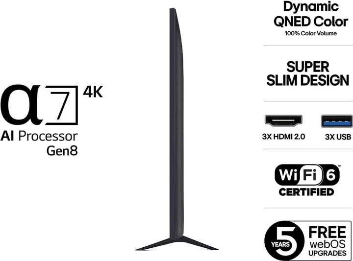 Телевізор LG QNED 75" 75QNED7EA6B - Фото 4 Телевізор LG QNED 75" 75QNED7EA6B - зображення 4