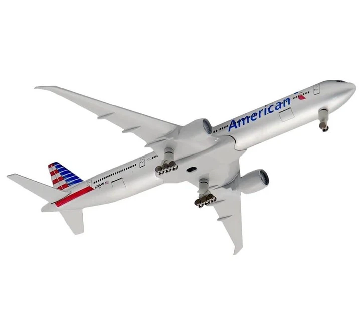 Модель літака Boeing 777 American Airlines 1:300 металева лита колекційна модель пасажирського авіалайнера 20 см - зображення 9