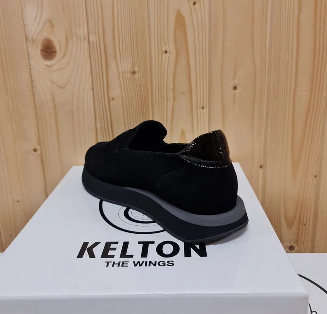 Сліпони жіночі фірми Kelton танкетка 3.5см р.37 Чорні - Фото 3 Сліпони жіночі фірми Kelton танкетка 3.5см р.37 Чорні - изображение 3
