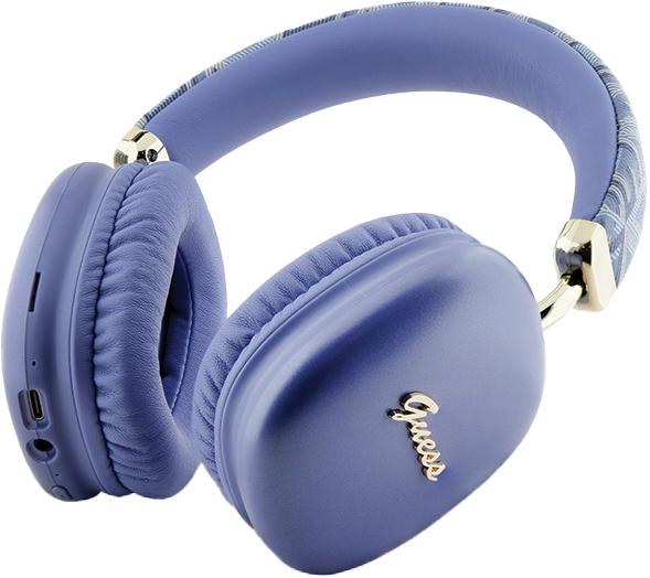 Słuchawki Guess GCUBE Metallic Script Logo Purple (3666339220815) - obraz 2