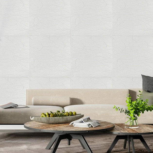 3D панель стінова самоклеюча Sticker Wall WHITE 700*700*6mm D (3DPanda-1948) - изображение 5