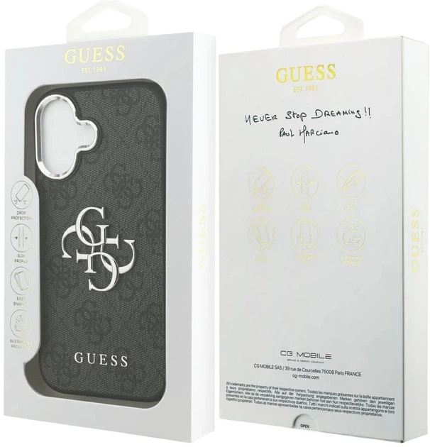 Панель Guess Big 4G Classic Logo для Apple iPhone 17 Black (3666339517755) - зображення 8
