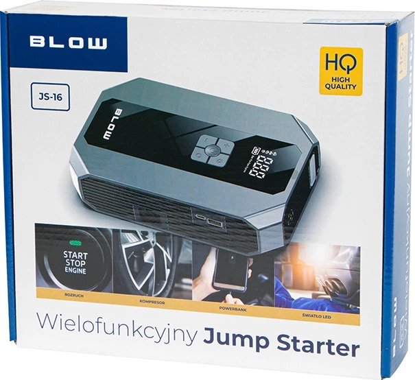 Urządzenie rozruchowe Blow JS-16 Jump Starter 600A 16000 mAh Black (5900804144519) - obraz 8