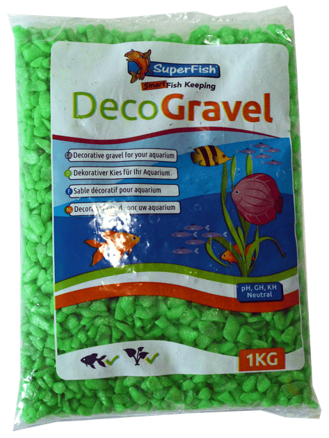 Декоративний гравій SF DECO GRAVEL NEON GREEN 1 KG (A8050020) - зображення 2