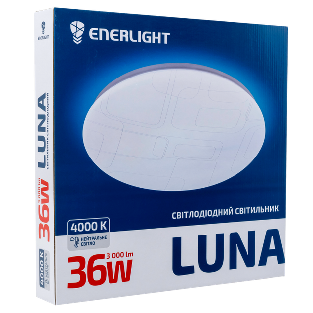 Светильник потолочный светодиодный ENERLIGHT LUNA 36Вт 4000К - изображение 2