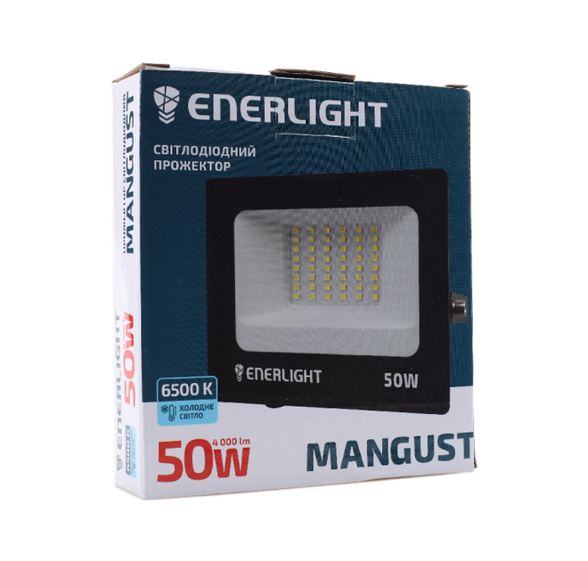 Прожектор светодиодный влагостойкий IP 65 ENERLIGHT MANGUST 50Вт 6500K - изображение 5