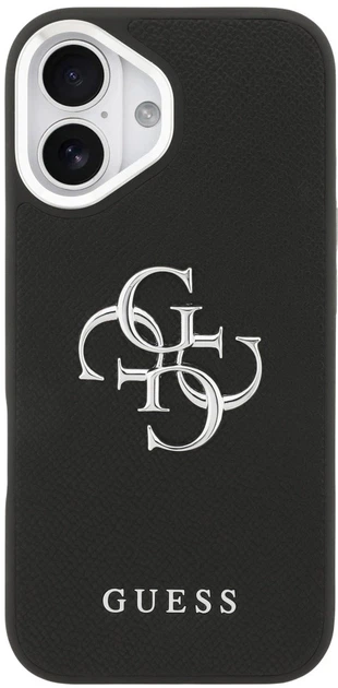 Панель Guess Grained Big 4G Classic Logo для Apple iPhone 17 Black (3666339518073) - зображення 3
