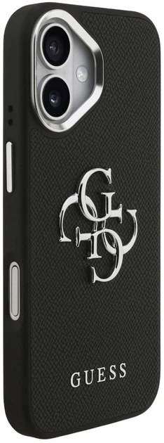 Панель Guess Grained Big 4G Classic Logo для Apple iPhone 17 Black (3666339518073) - зображення 4