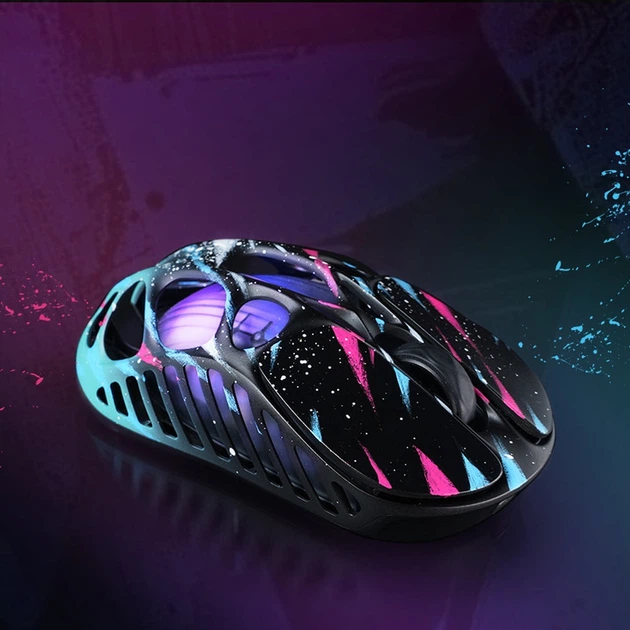Мышь Mercury X Pro, 8K, BT/WL/USB-A, RGB, Neon Graffiti GravaStar