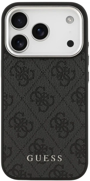 Etui plecki Guess 4G Classic Logo MagSafe do Apple iPhone 17 Pro Max Black (3666339518745) - obraz 3