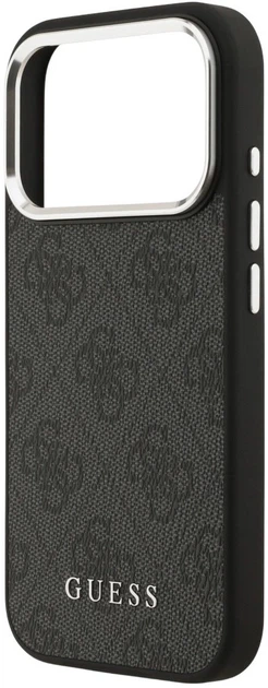Etui plecki Guess 4G Classic Logo MagSafe do Apple iPhone 17 Pro Max Black (3666339518745) - obraz 5