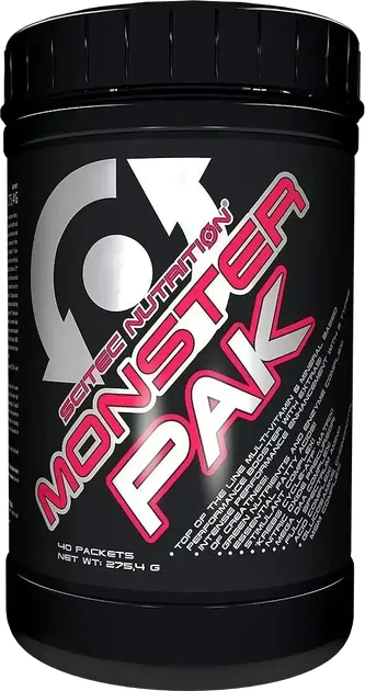 Мультивітамінний та мінеральний комплекс Scitec Nutrition Monster Pak 40 таблеток
