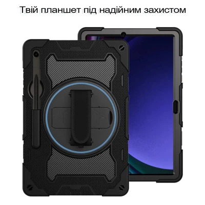 Чехол для планшета BeCover Horizontal handle Samsung Galaxy Tab S10 Lite SM-X400/406 10.9" Black (713820) - Фото 2 Чехол для планшета BeCover Horizontal handle Samsung Galaxy Tab S10 Lite SM-X400/406 10.9" Black (713820) - изображение 2