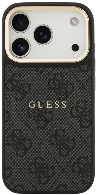 Панель Guess 4G PU Classic Logo MagSafe для Apple iPhone 17 Pro Black (3666339519056) - зображення 3