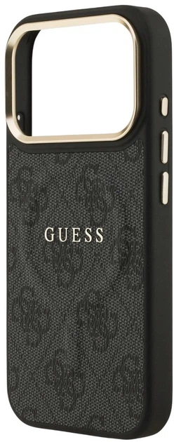 Панель Guess 4G PU Classic Logo MagSafe для Apple iPhone 17 Pro Black (3666339519056) - зображення 5