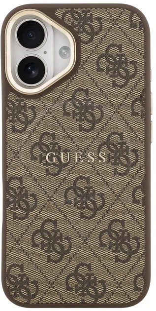 Панель Guess 4G PU Classic Logo MagSafe для Apple iPhone 17 Brown (3666339519193) - зображення 3