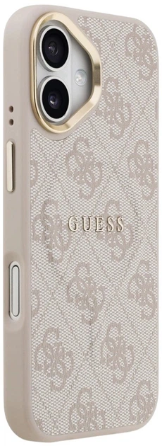 Панель Guess 4G PU Classic Logo MagSafe для Apple iPhone 17 Pink (3666339519513) - зображення 4