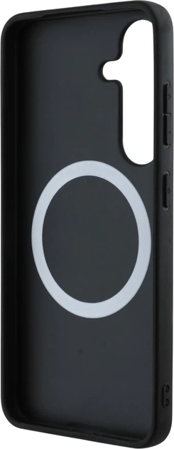 Etui plecki BMW Leather Tricolor Stripe MagSafe do Samsung Galaxy S25+ Black (3666339448806) - obraz 6