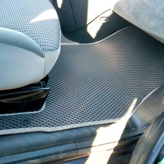 Комплект килимків до салону Star-Tex на Citroen C8 (2002 - 2014) EVA/Ромб Сірий - зображення 7