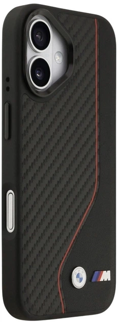 Чохол BMW M Carbon Line & Logo MagSafe для Apple iPhone 17 Black (3666339482121) - зображення 4